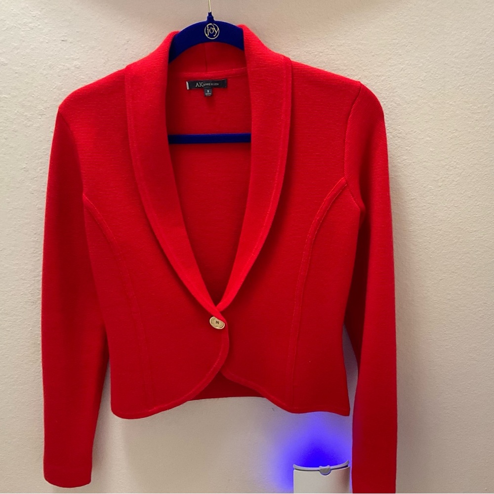 Anne Klein Vibrant Red Blazer